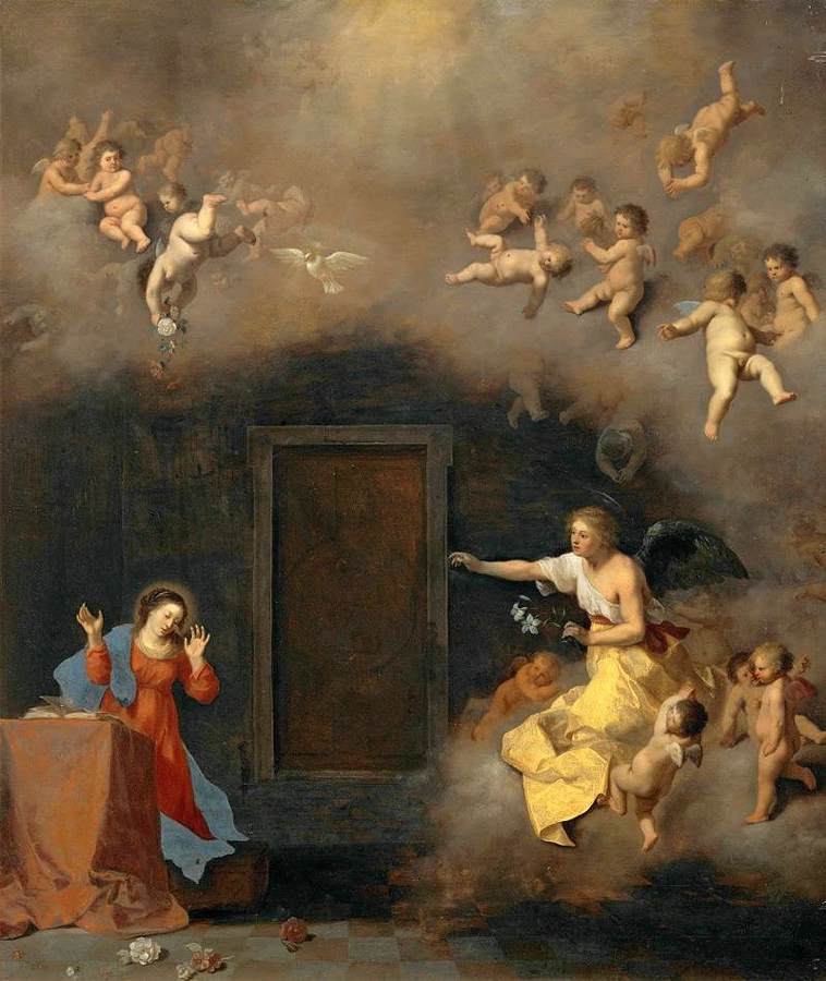 Annunciation by POELENBURGH, Cornelis van