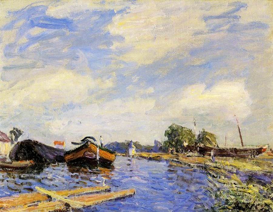 The Canal at St. Mammes by SISLEY, Alfred