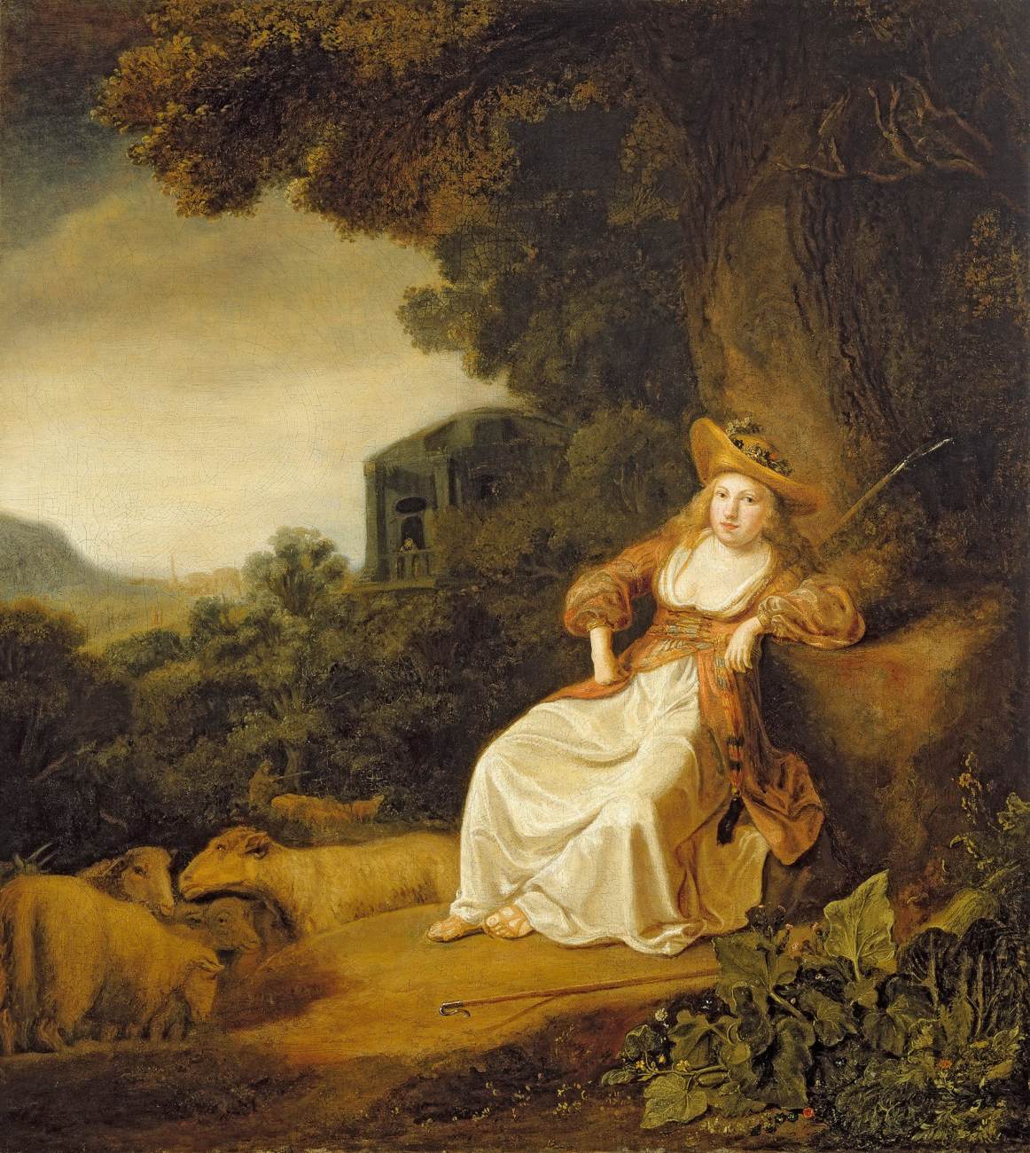 Shepherdess in a Landscape by