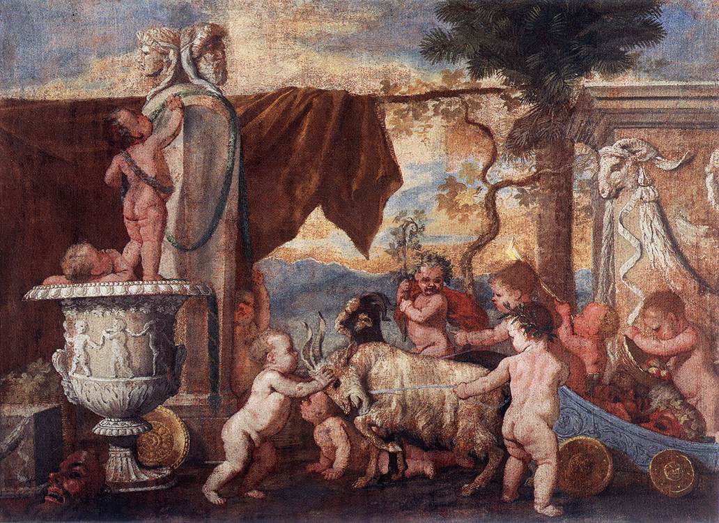 Bacchanal of Putti I by