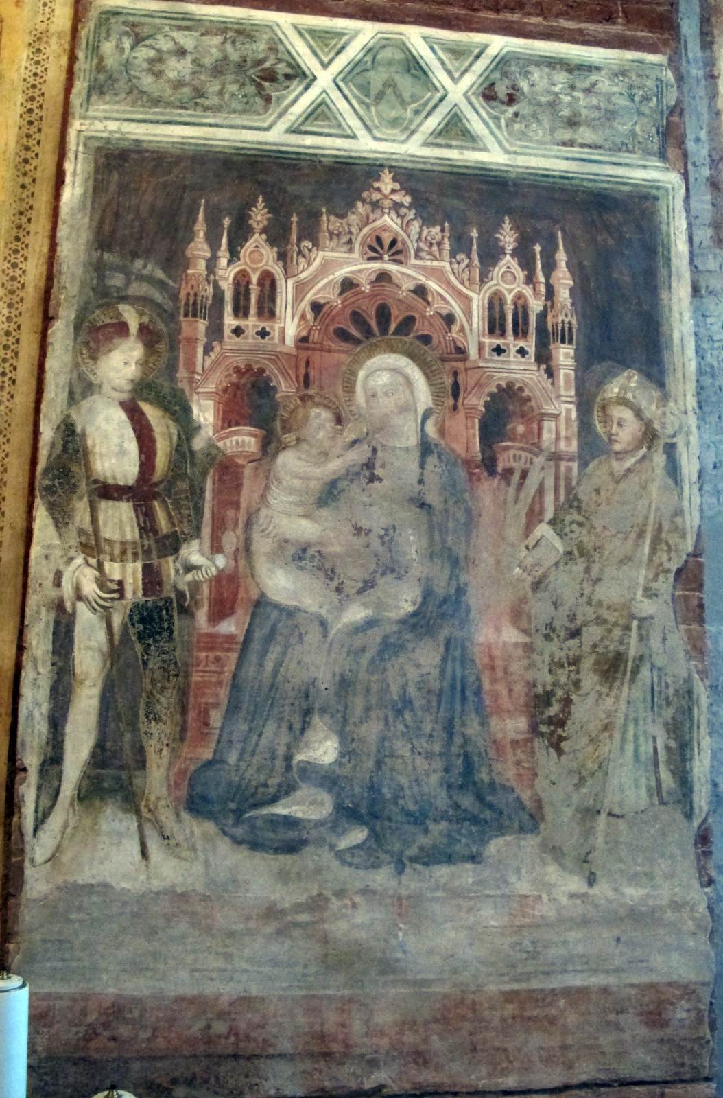 Virgin and Child with Saints by STEFANO DA ZEVIO