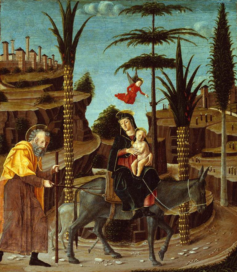 The Flight into Egypt by BUTINONE, Bernardino Jacopi