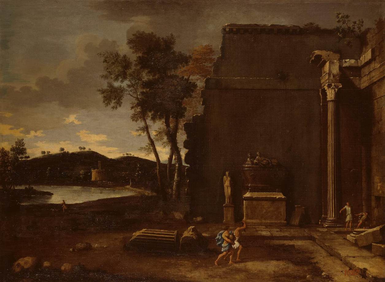 Landscape with Sarcophagus by BLANCHET, Thomas