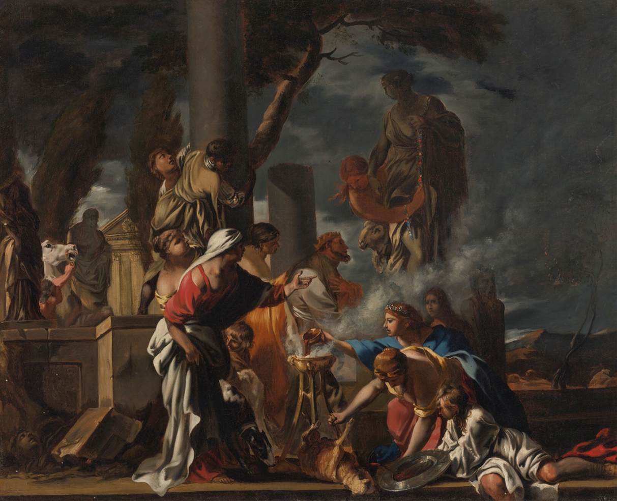 King Solomon Sacrificing to the Idols by