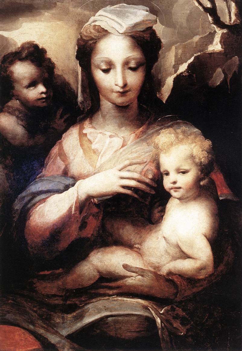 Madonna with the Infant Christ and St John the Baptist by BECCAFUMI, Domenico