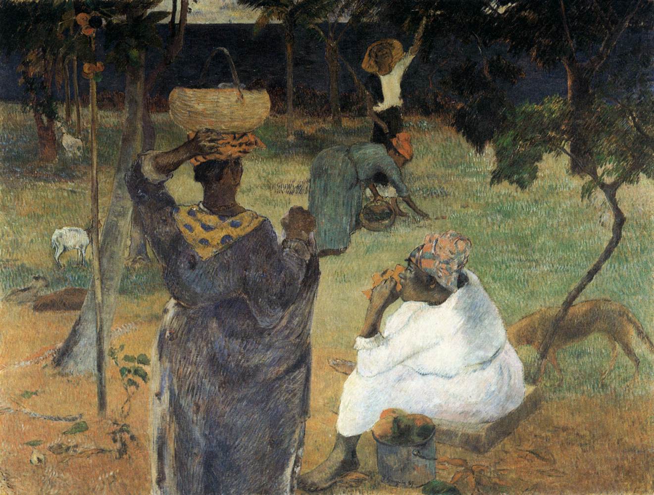 Picking Mangoes by GAUGUIN, Paul