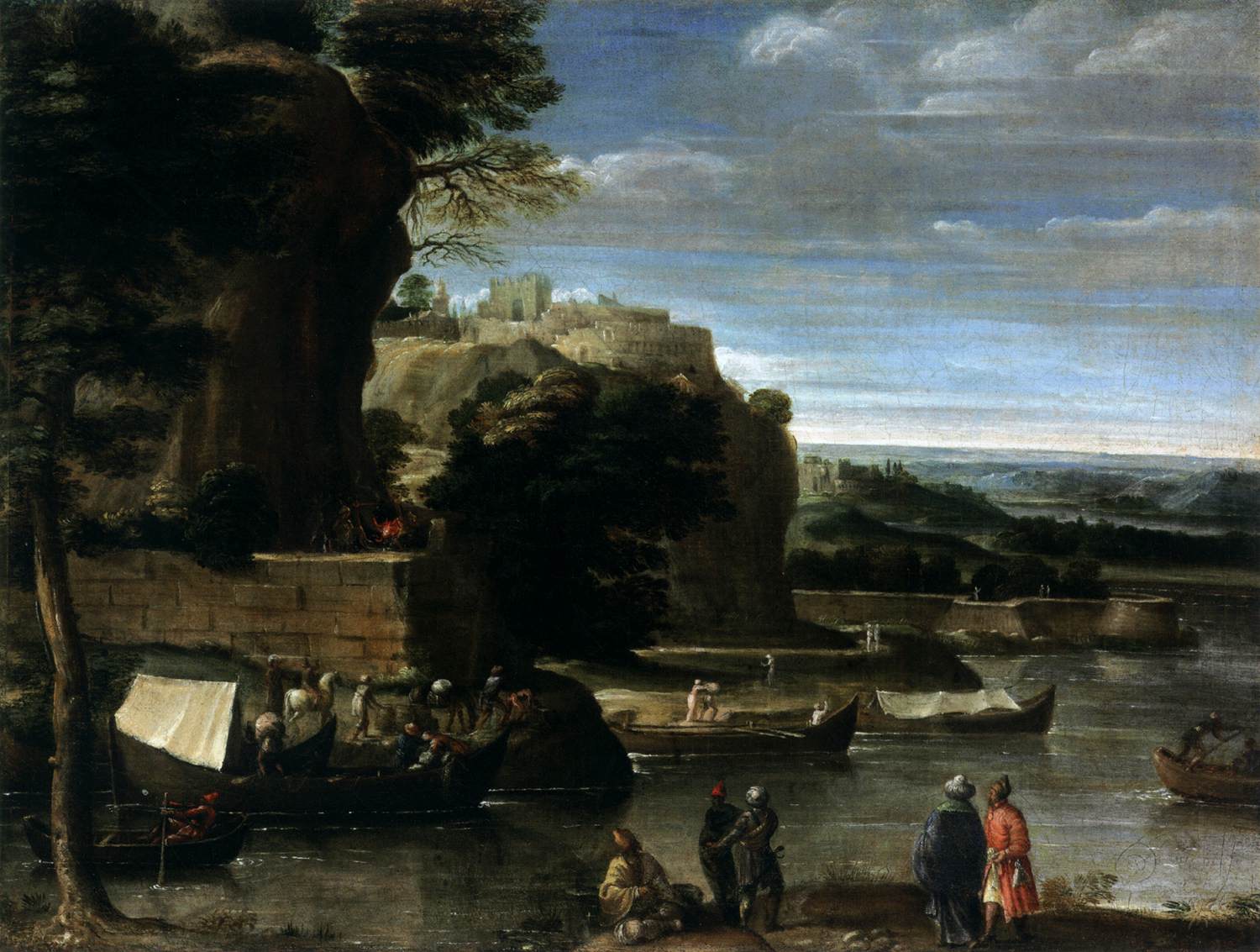 Landscape with a River by VIOLA, Giovan Battista