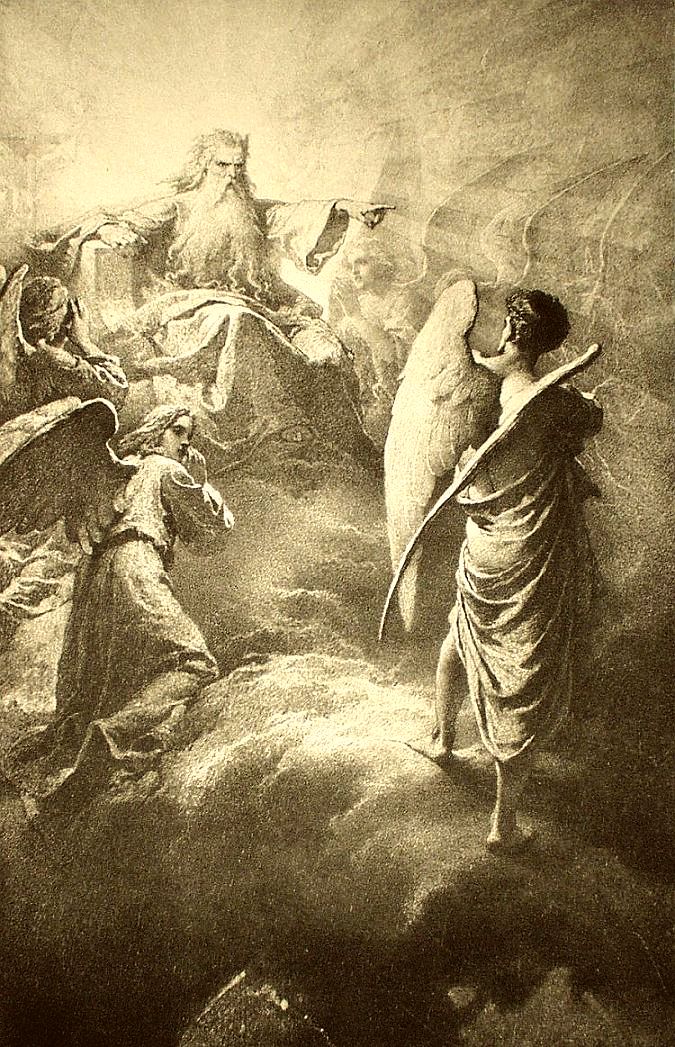 Illustration to Imre Madách's The Tragedy of Man: In the Heaven (Scene 1) by