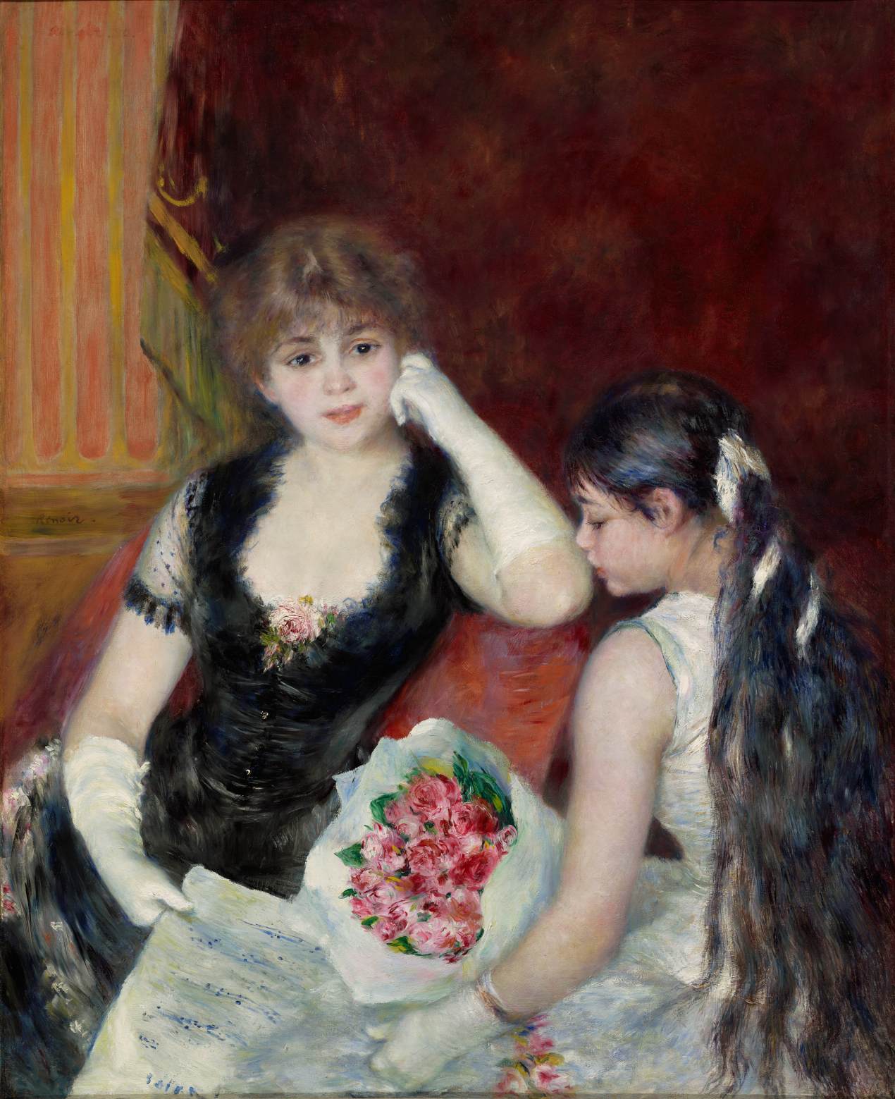 A Box at the Theater (At the Concert) by RENOIR, Pierre-Auguste