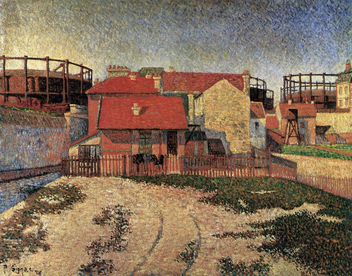 Gasometers at Clichy by SIGNAC, Paul