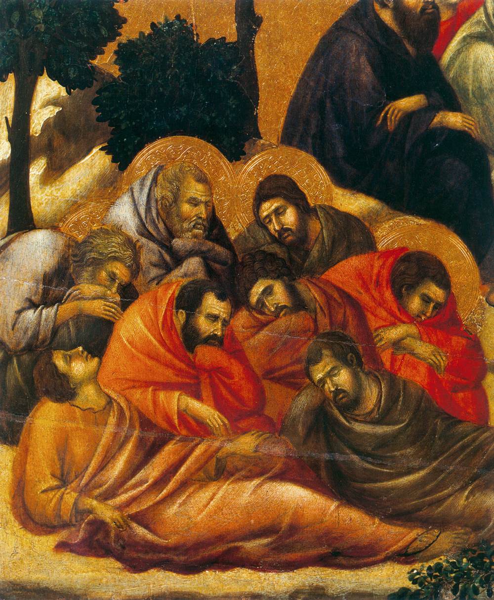 Agony in the Garden (detail) by DUCCIO di Buoninsegna