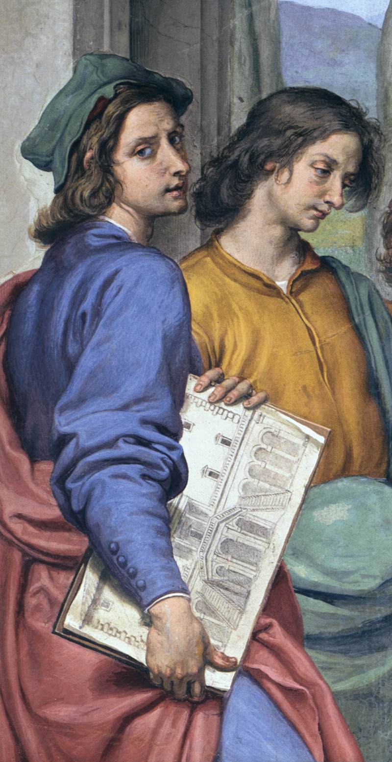 Michelangelo Showing Lorenzo il Magnifico the Head of a Faun (detail) by