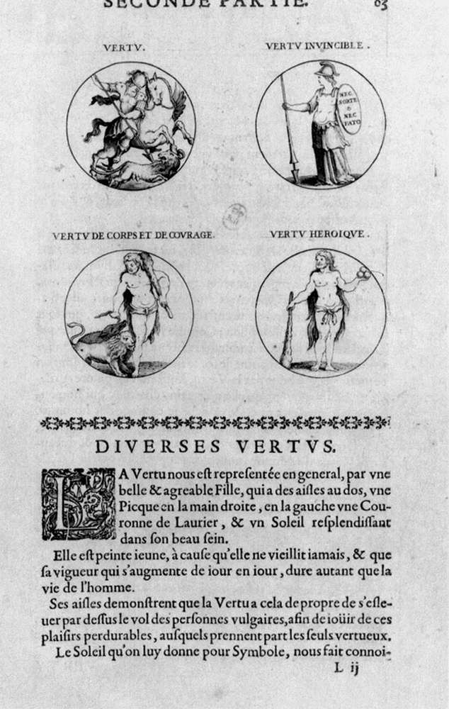 Representation of Virtues by RIPA, Cesare