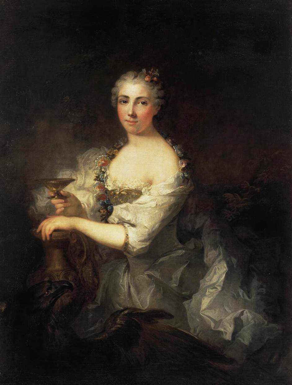 Portrait of Unknown Woman as Hebe by TOURNIÈRES, Robert