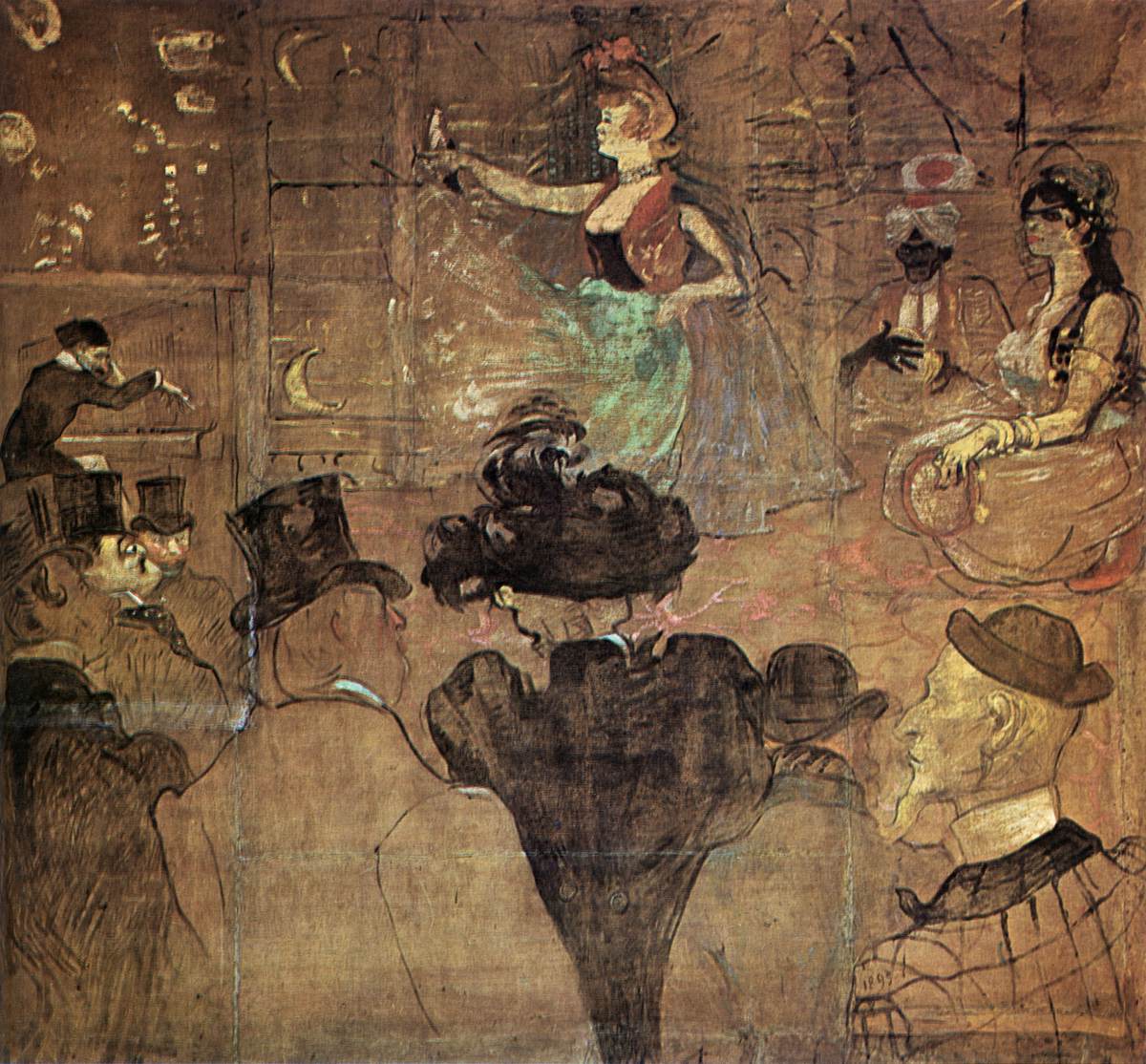 Moorish Dance (Les Almées) by TOULOUSE-LAUTREC, Henri de