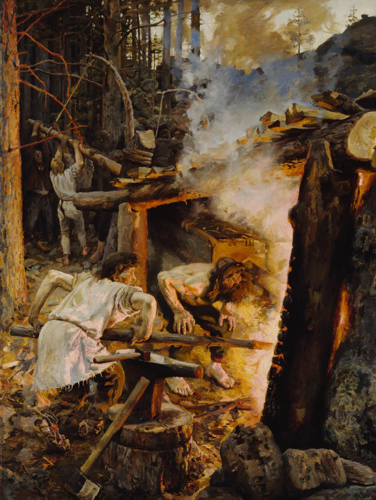 Forging of the Sampo by GALLEN-KALLELA, Akseli