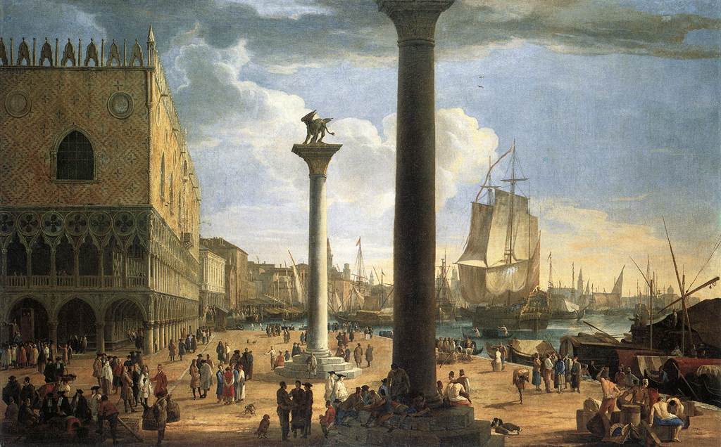 The Molo with the Ducal Palace by CARLEVARIS, Luca