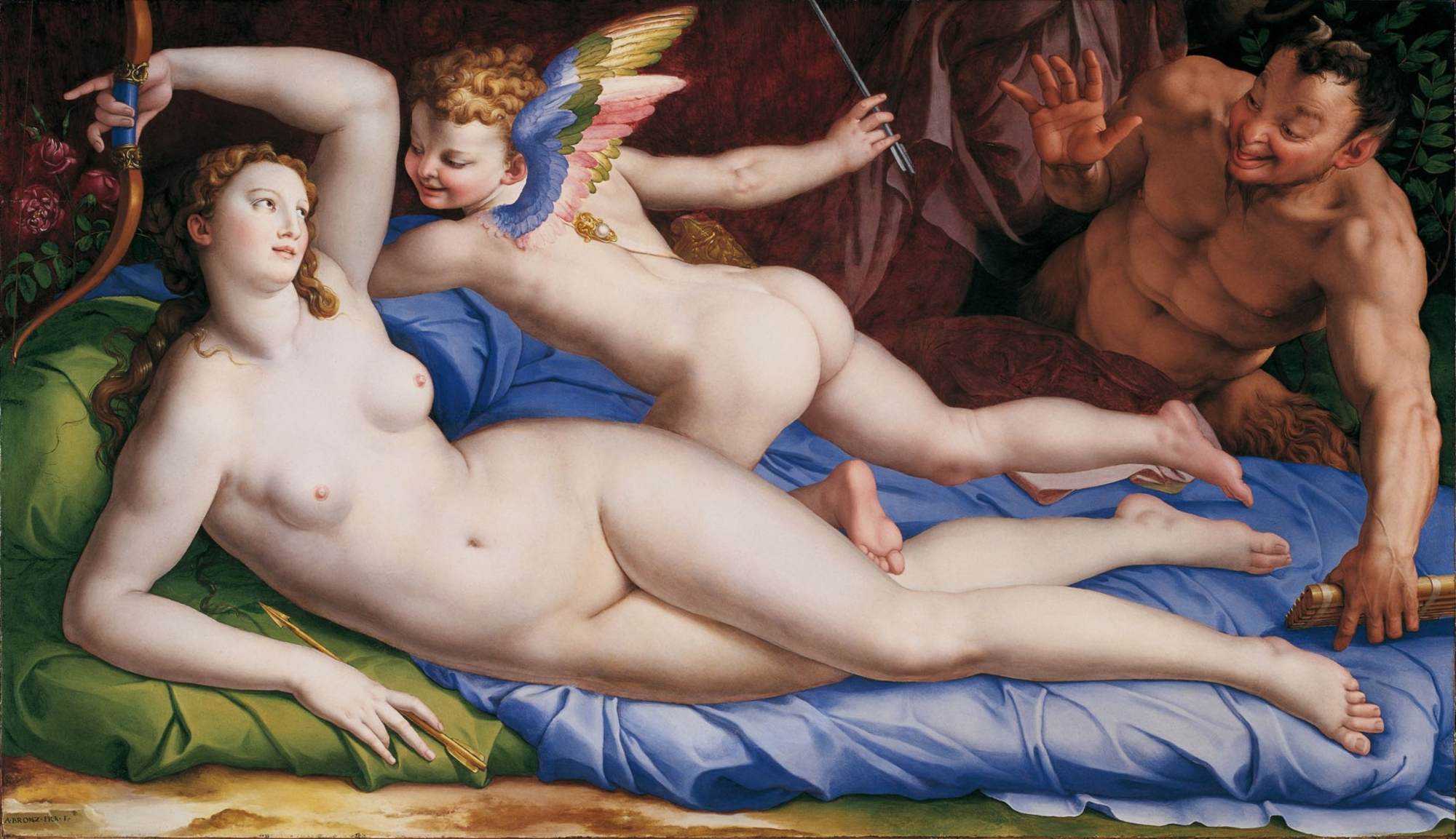 Venus, Cupid and Satyr by