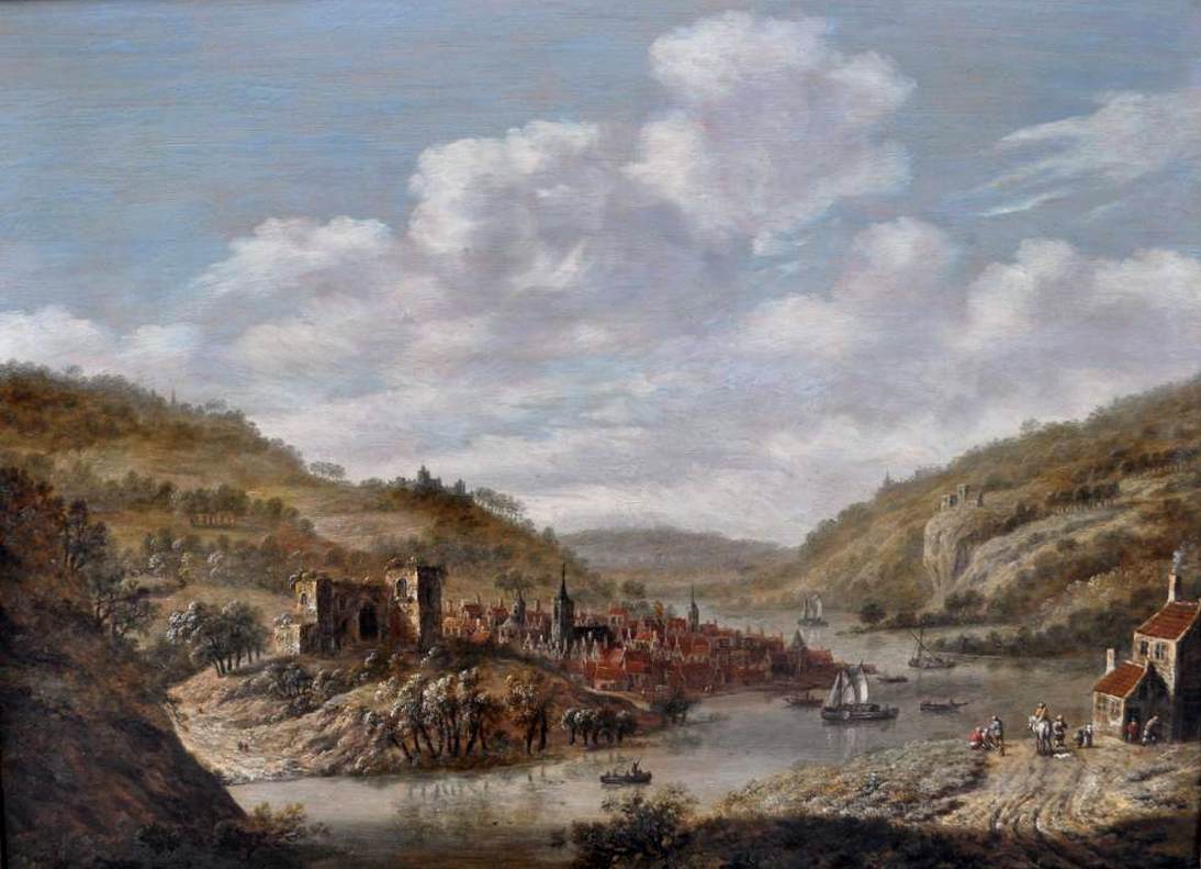 Extensive Rhine Landscape by VERBURGH, Dionijs