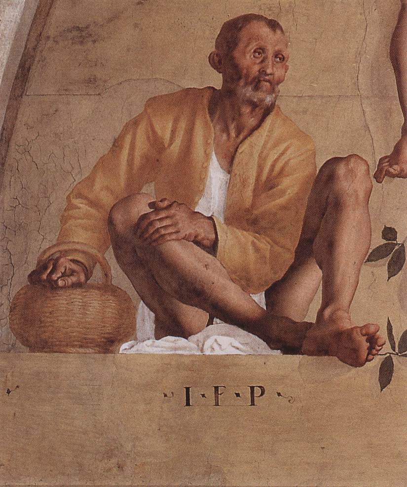 Lunette fresco (detail) by PONTORMO, Jacopo