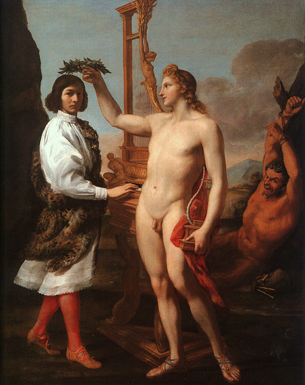 Marcantonio Pasquilini Crowned by Apollo by SACCHI, Andrea