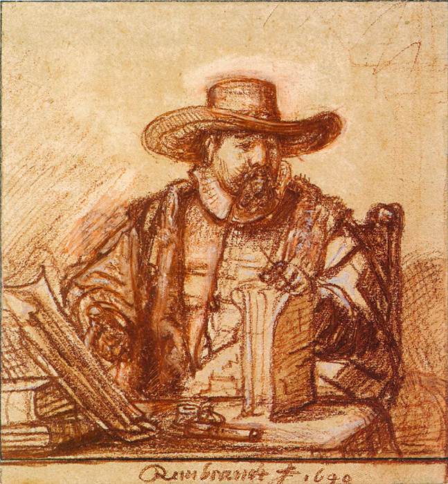 Cornelis Claesz. Anslo by REMBRANDT Harmenszoon van Rijn