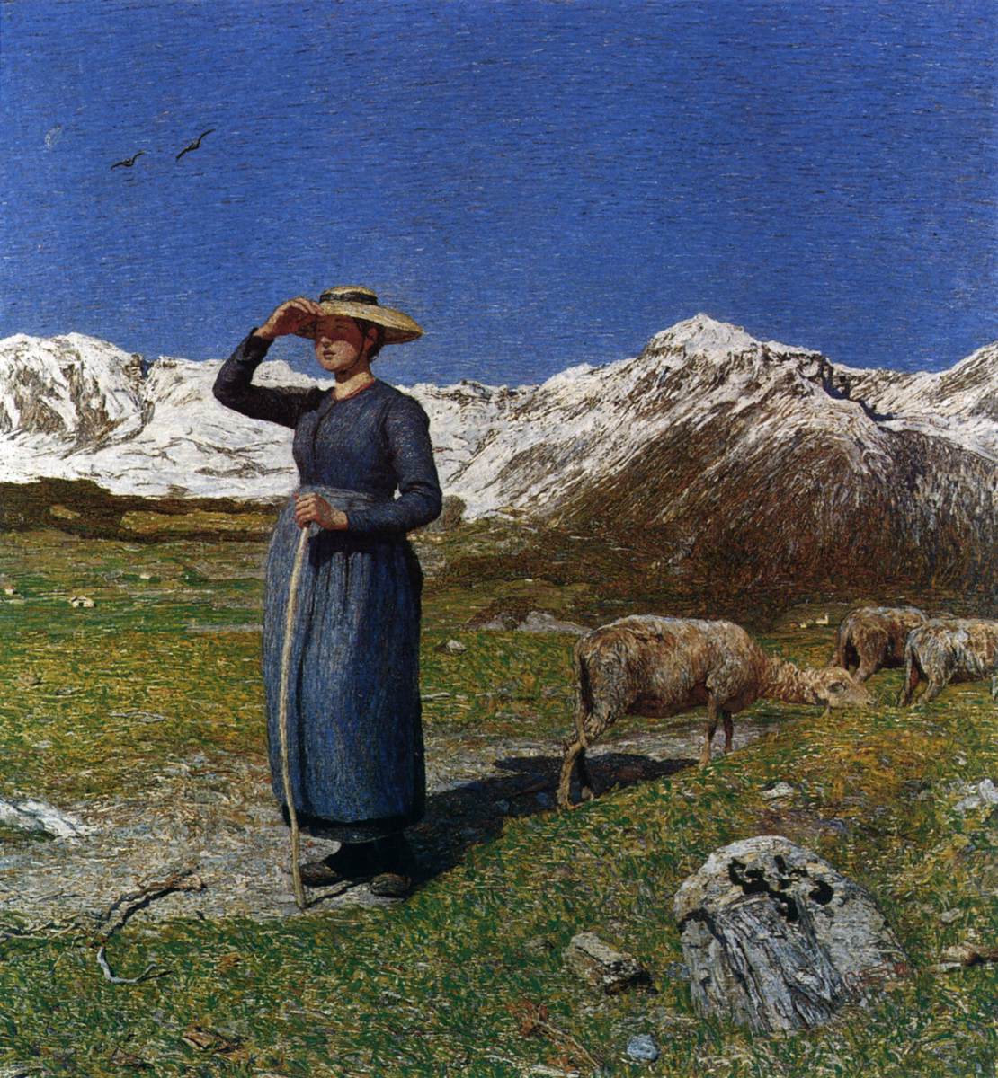 Midday in the Alps (Windy Day) by SEGANTINI, Giovanni