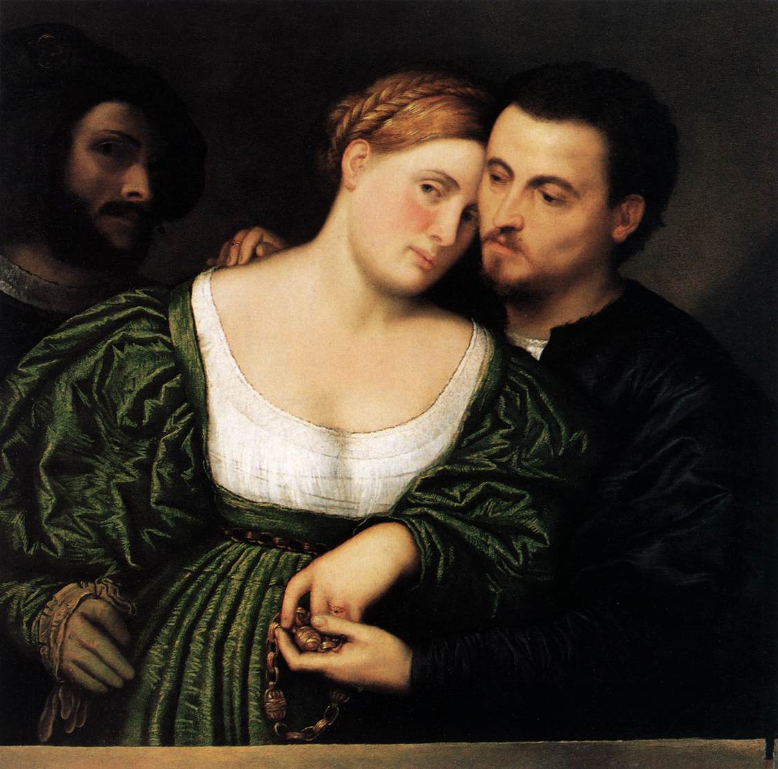 The Venetian Lovers by BORDONE, Paris