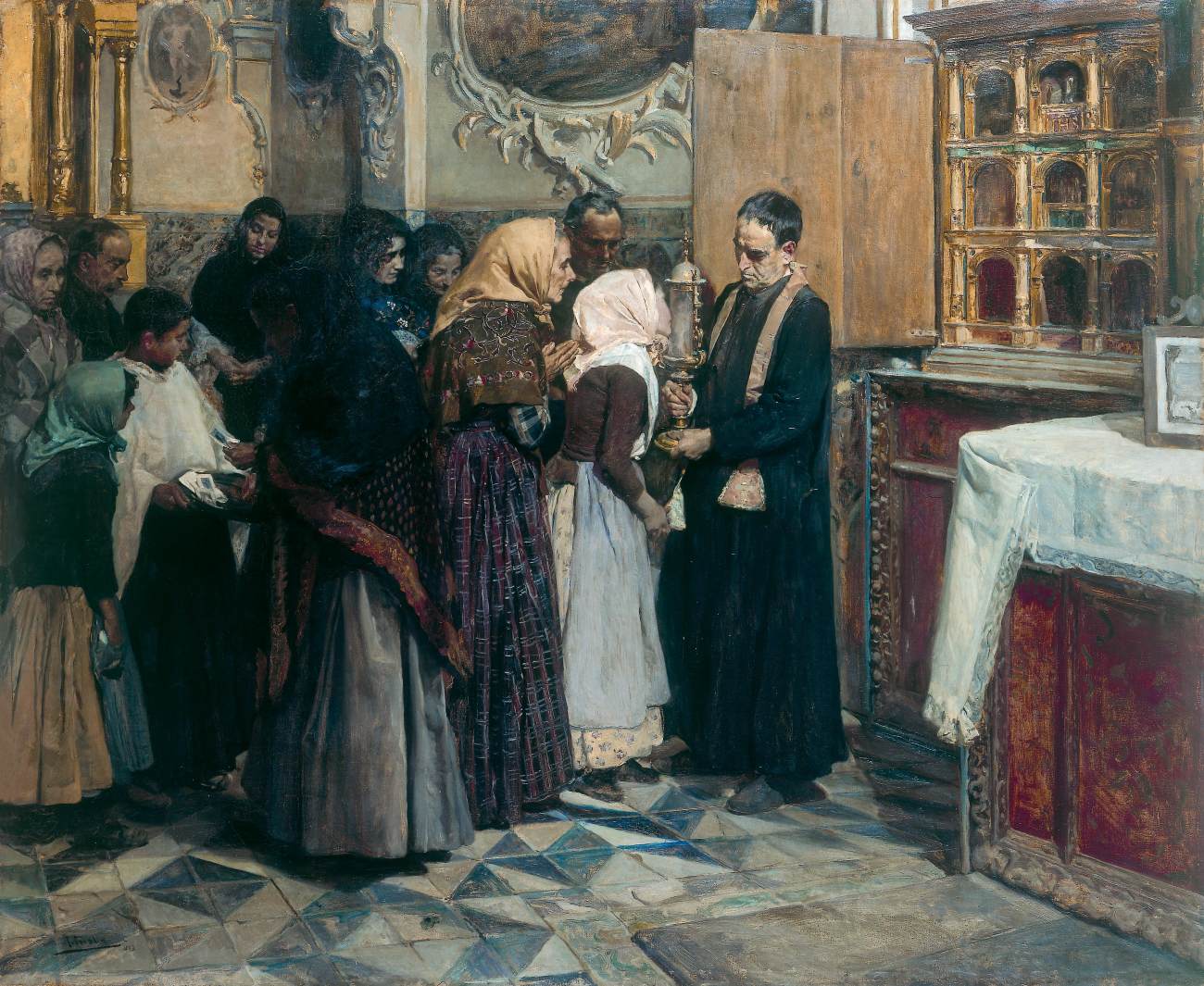 Kissing the Relic by SOROLLA Y BASTIDA, Joaquín