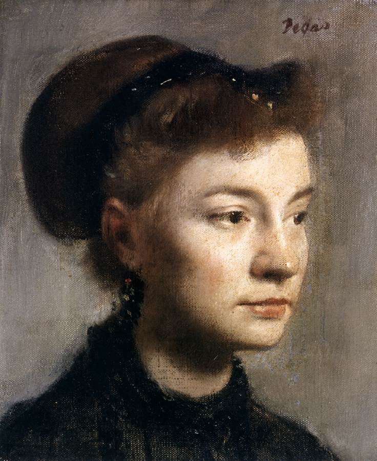 Portrait of a Young Woman by DEGAS, Edgar