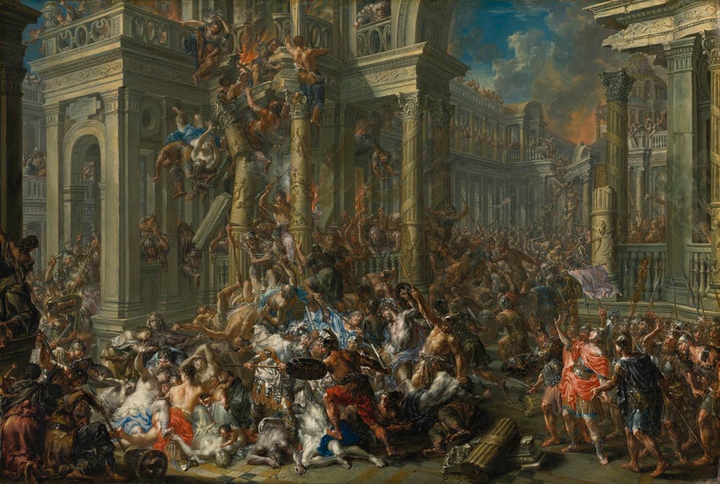 Destruction by Titus of the Temple of Herod in Jerusalem by PLATZER, Johann Georg