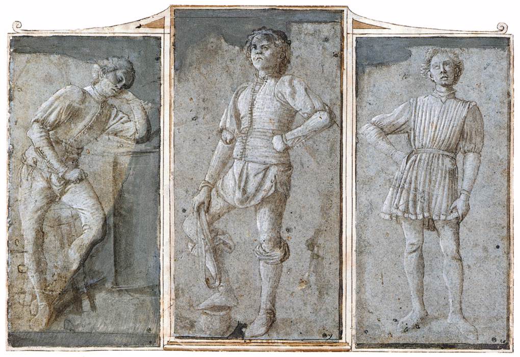 Study of David and Two Figures by CARNEVALE, Fra