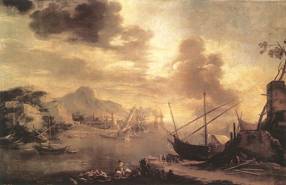 View of the Gulf of Salerno by ROSA, Salvator