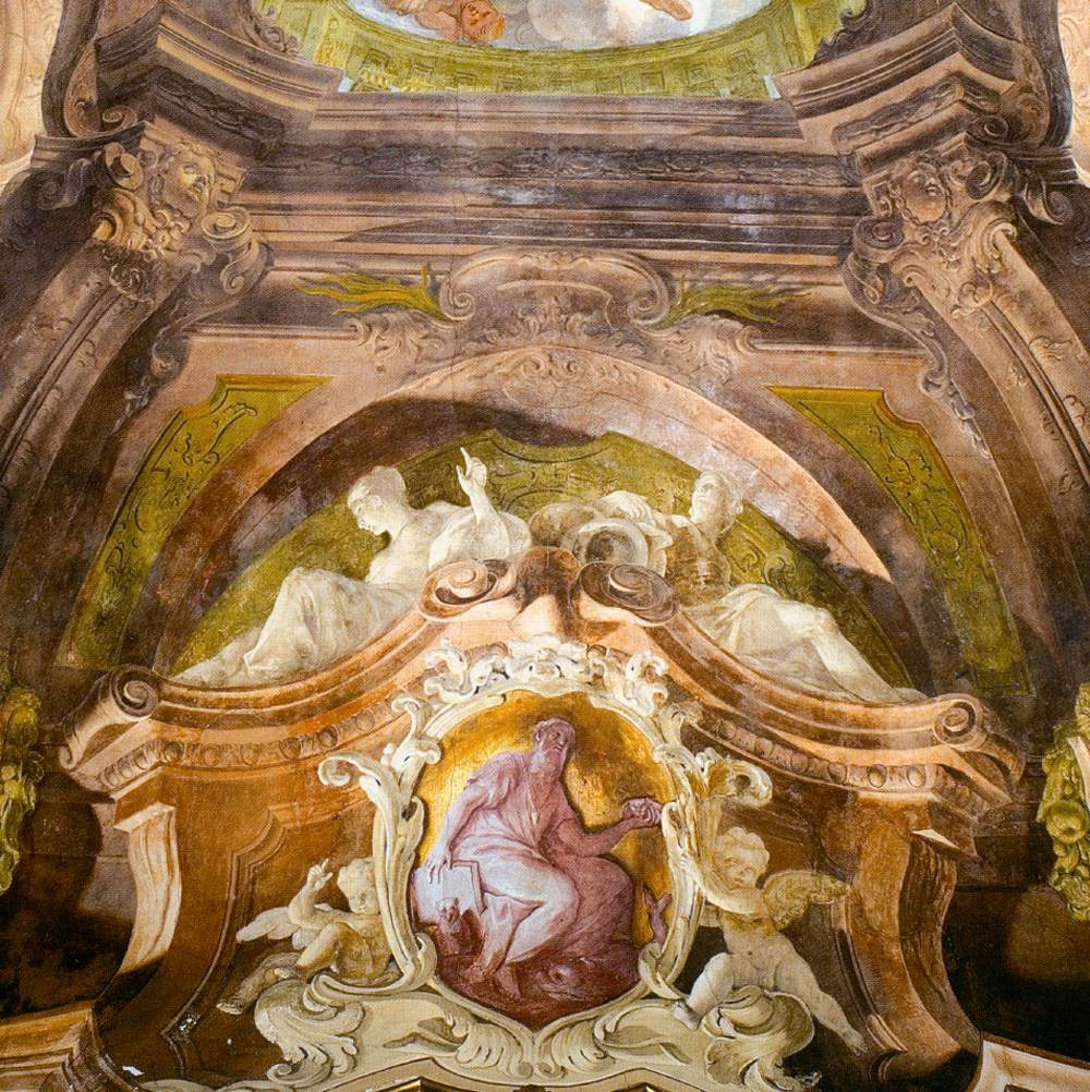 Ceiling fresco (detail) by