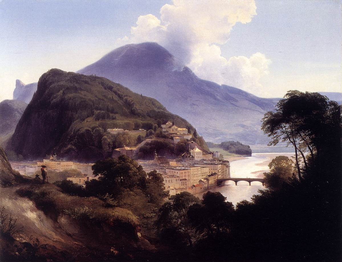 View of Salzburg with the Kapuzinerberg by