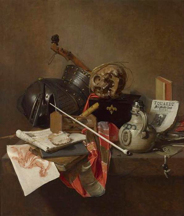 Vanitas Still-Life by TRECK, Jan Jansz.