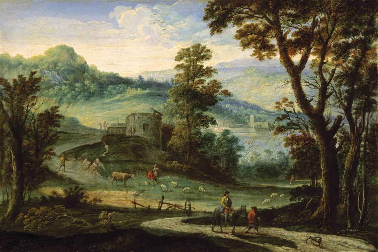 Landscape with Horsemen by NEYTS, Gillis