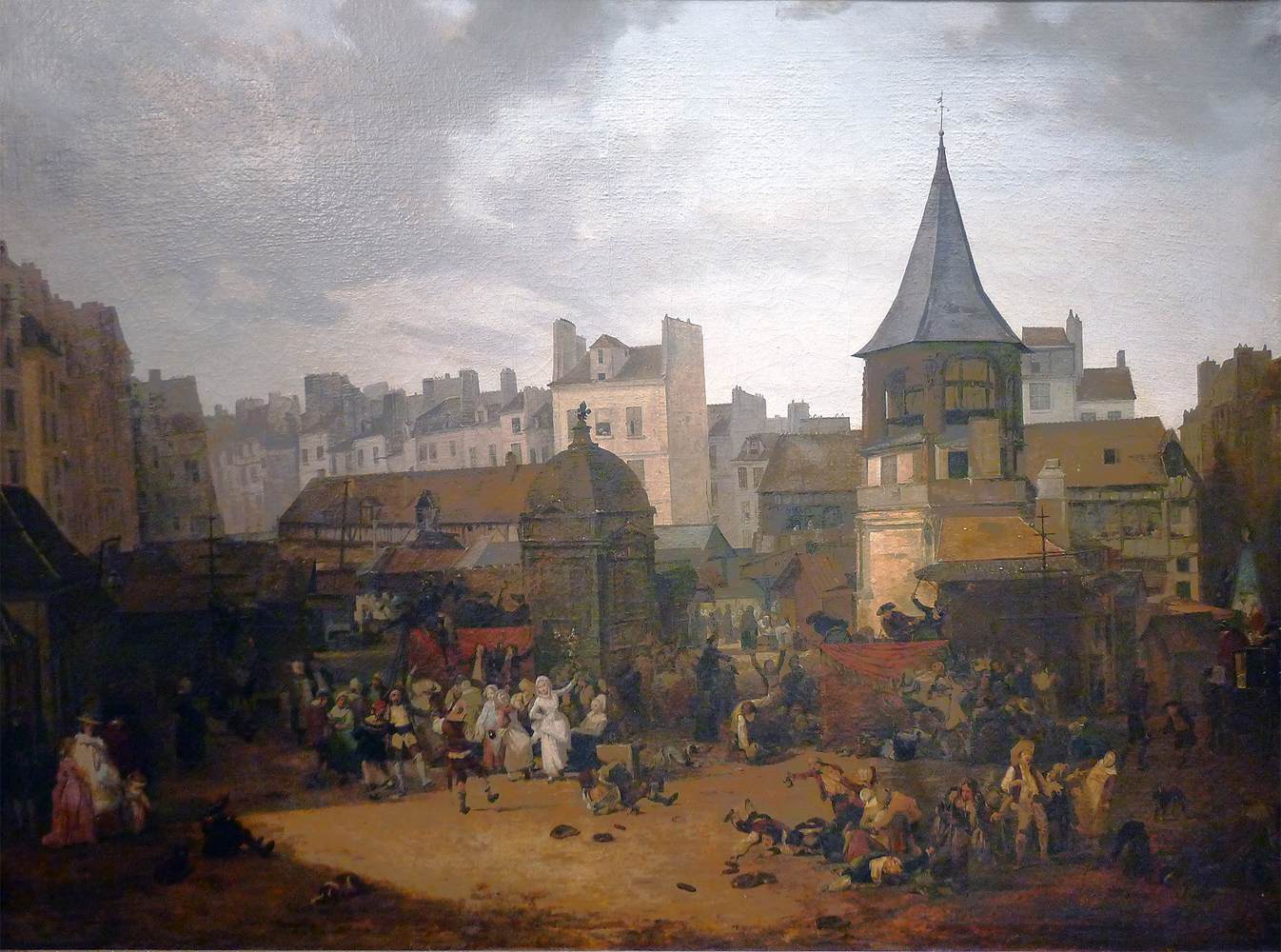 Les Halles in 1782 by