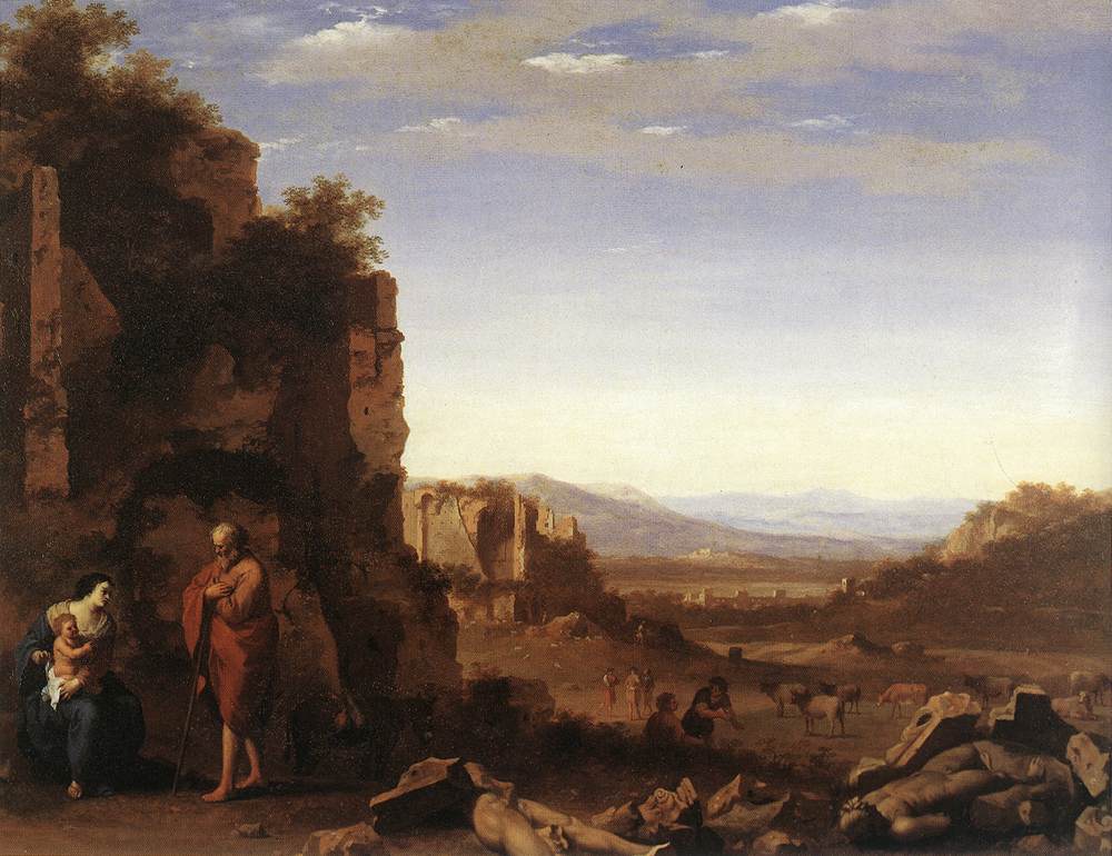 Rest on the Flight into Egypt by POELENBURGH, Cornelis van