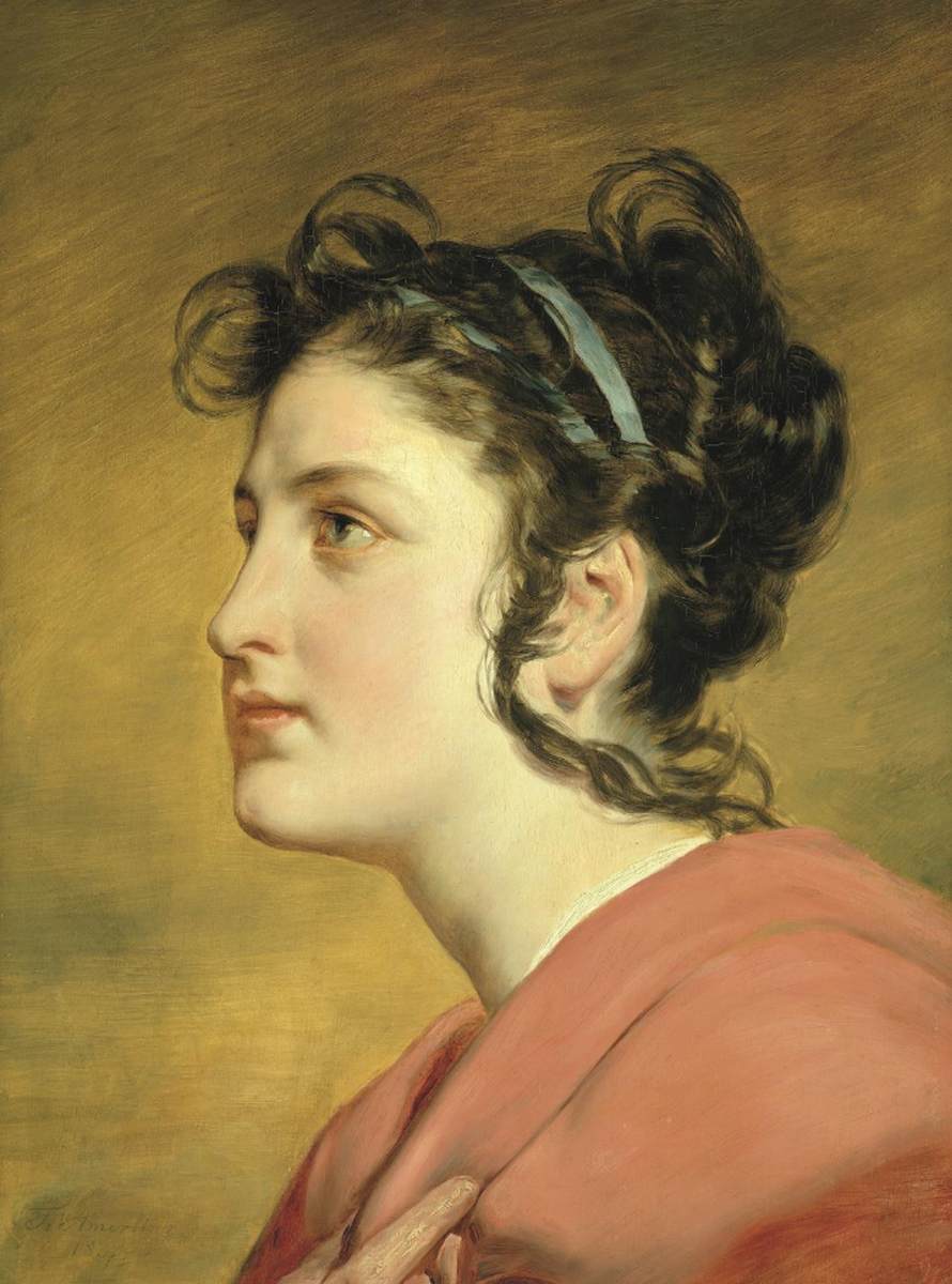 Portrait of a Young Girl by AMERLING, Friedrich von