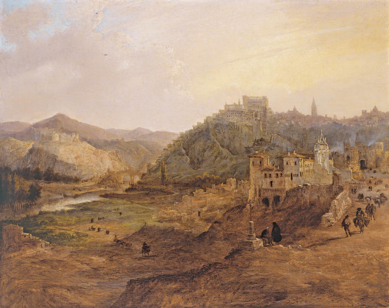 General View of Toledo from the Cross of the Canons by PÉREZ VILLAAMIL, Jenaro