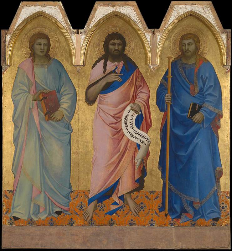 Sts John the Baptist, John the Evangelist and James by NARDO DI CIONE