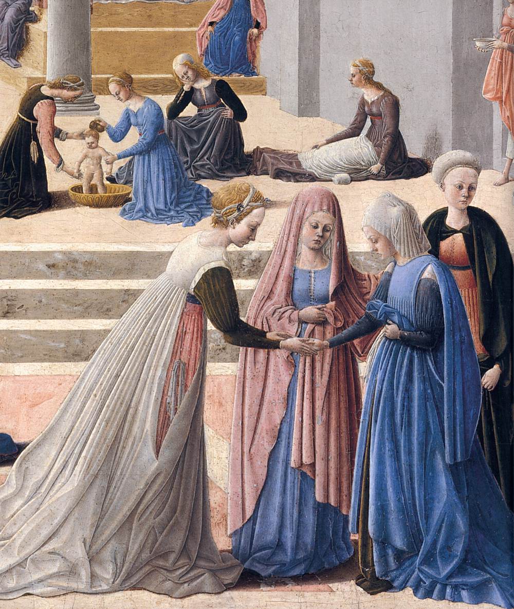 The Birth of the Virgin (detail) by