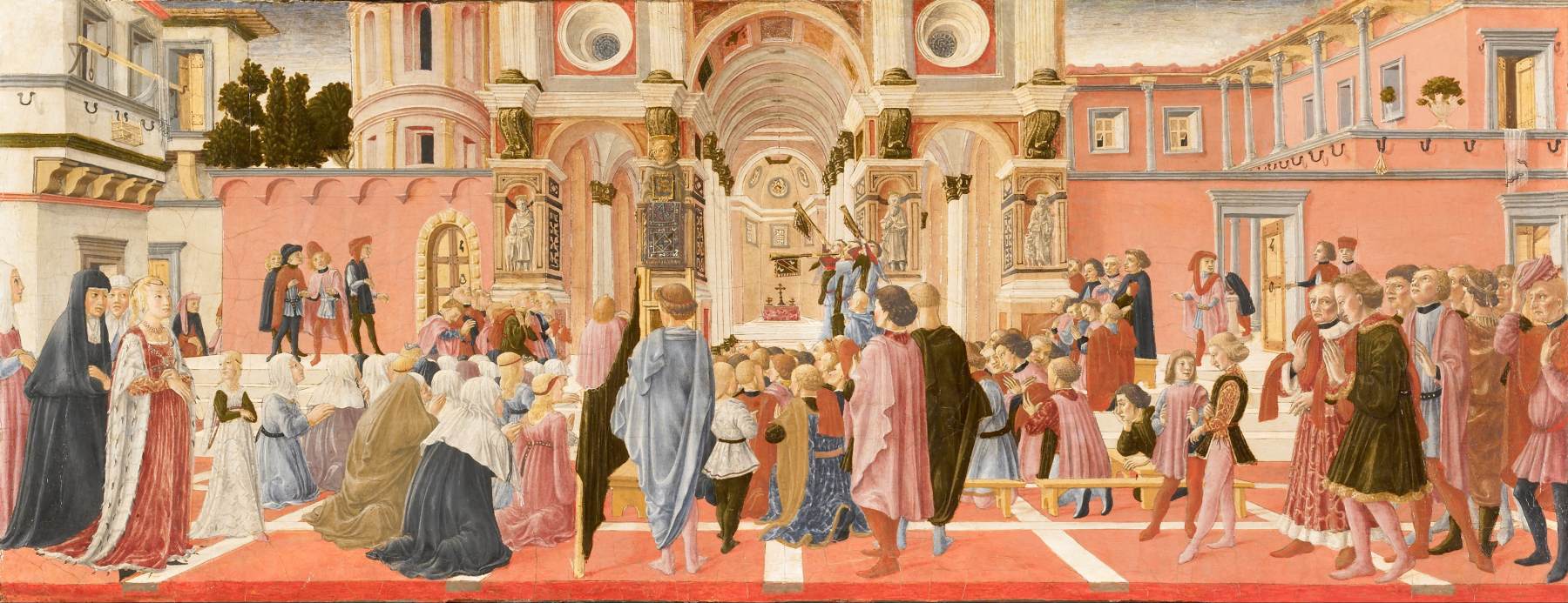 St Bernardino Preaching by VECCHIETTA