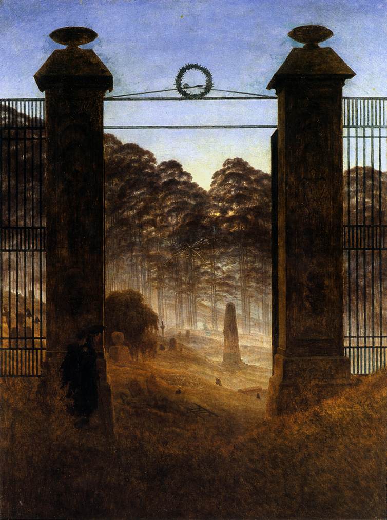 The Cemetery Entrance by FRIEDRICH, Caspar David