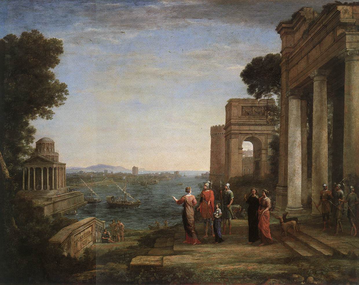 Aeneas's Farewell to Dido in Carthago by CLAUDE LORRAIN