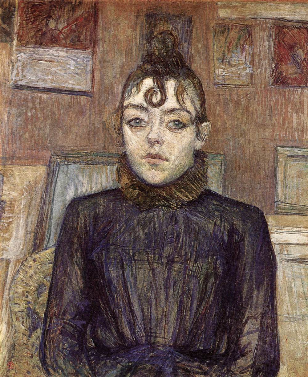 Girl with Lovelock by TOULOUSE-LAUTREC, Henri de