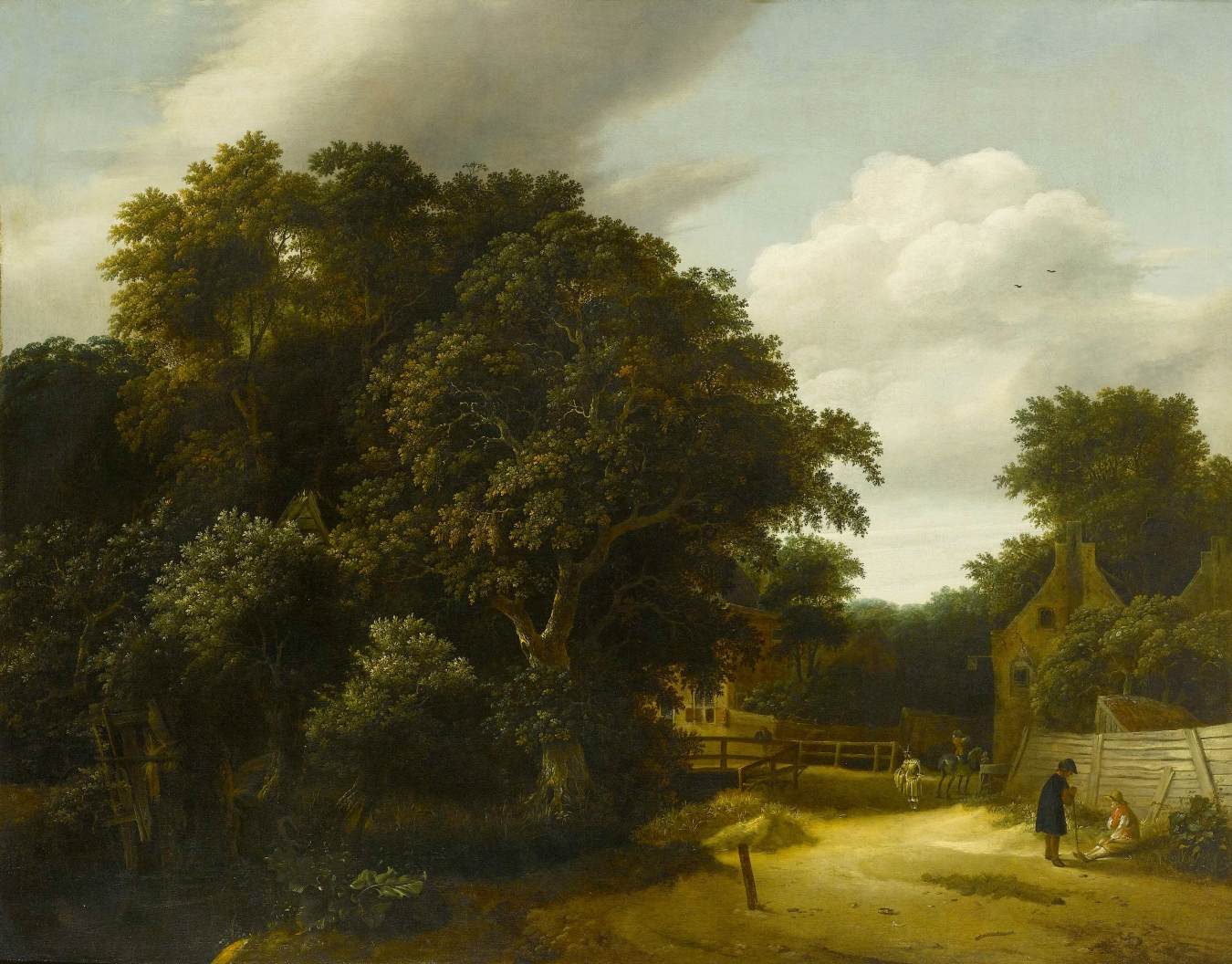 Landscape with a Village Road by DECKER, Cornelis Gerritsz