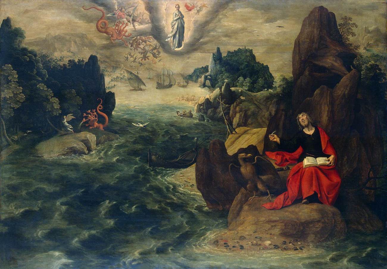 Landscape with St John the Evangelist at Patmos by VERHAECHT, Tobias