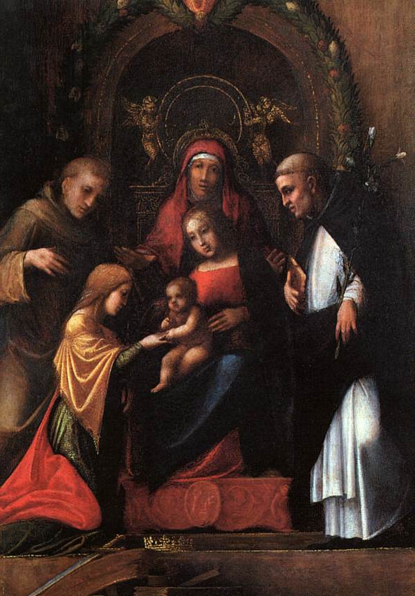 The Mystic Marriage of St. Catherine by CORREGGIO